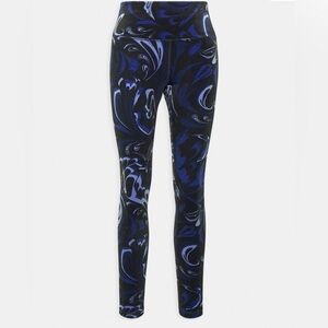 Athleta Womens Elation Velvet Tight Leggings Swirl Print Size S